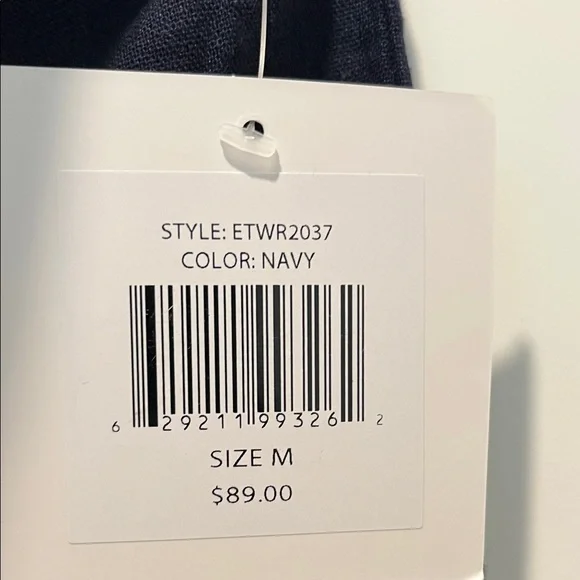 NWT Ellen Tracy Navy Blue Wide-Leg Pants - Picture 4 of 4